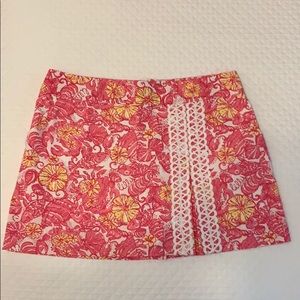 Lilly Pulitzer Pink Shell Skort